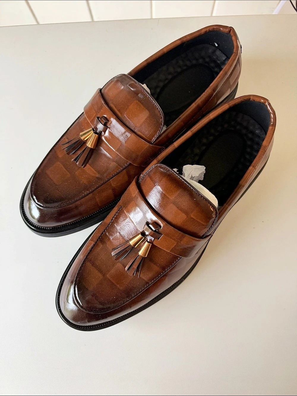 Men's Brown Tassel Loafers EU 40 New